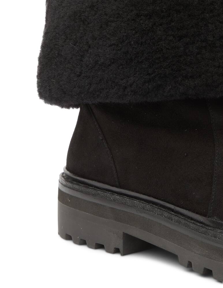 rinascente Black Suede Studio Anfibi in pelle Dixie