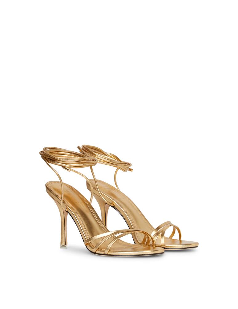 rinascente Black Suede Studio Sandali con tacco Leandra