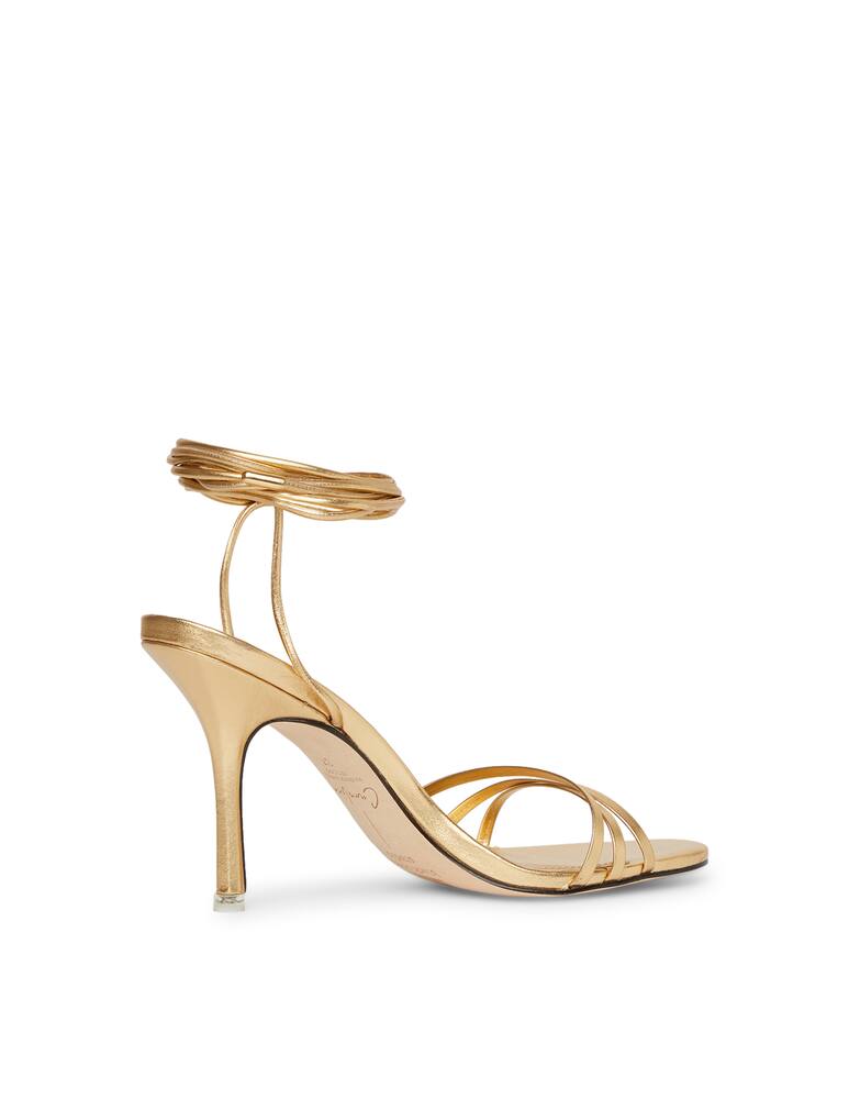 rinascente Black Suede Studio Sandali con tacco Leandra