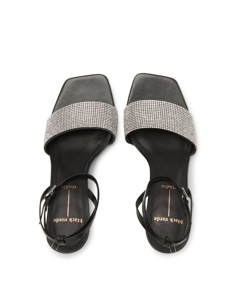 rinascente Black Suede Studio Sandali con tacco Marisa