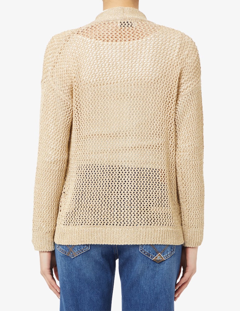 rinascente Rinascente Collection Perforated lurex cardigan