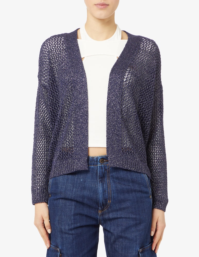 Rinascente Collection Cardigan lurex traforato - immagine 1 Rinascente Collection Cardigan lurex traforato - immagine 1