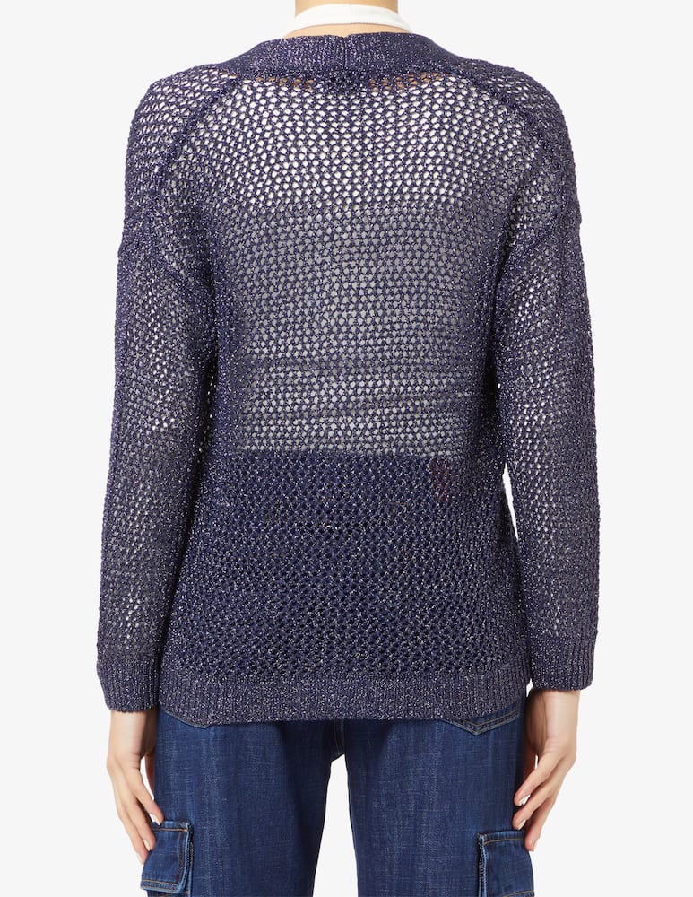 Rinascente Collection Cardigan lurex traforato - immagine 3 Rinascente Collection Cardigan lurex traforato - immagine 3