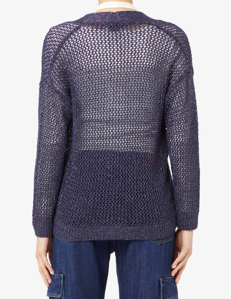 rinascente Rinascente Collection Perforated lurex cardigan