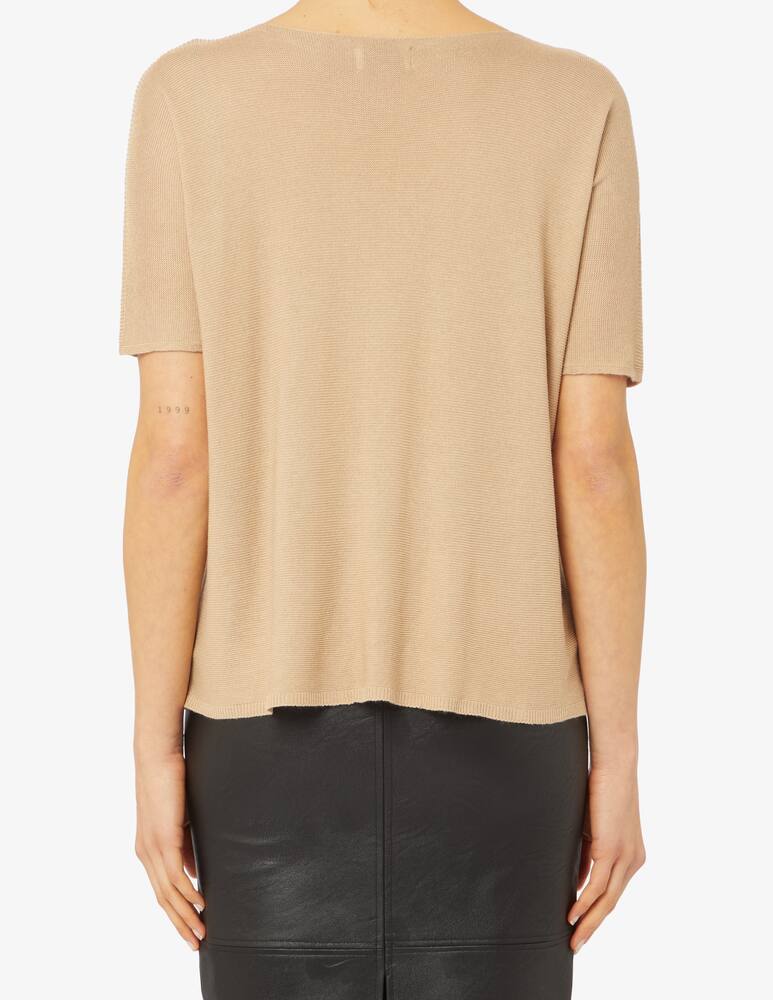 rinascente Rinascente Collection Boat neckline and 3/4 sleeves tee