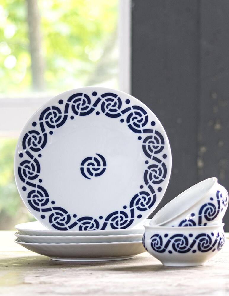 rinascente Sargadelos Espiroide Piatto Piano - Blu