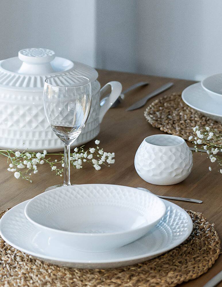 rinascente Sargadelos Portomarinico Piatto Fondo - Bianco