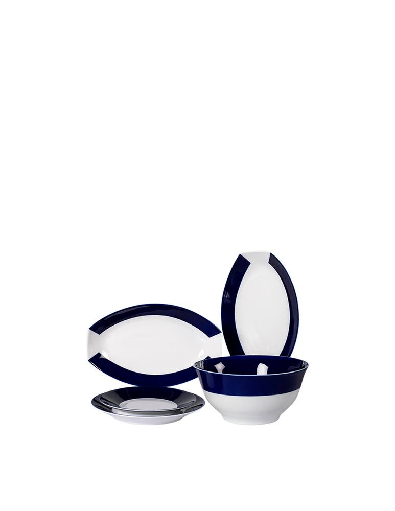 rinascente Sargadelos V/2 Azul Set Piatti 18 Pz - Blu