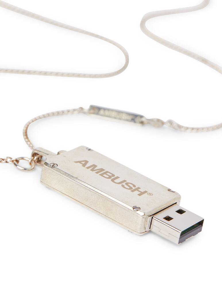 rinascente Ambush Usb pendant necklace