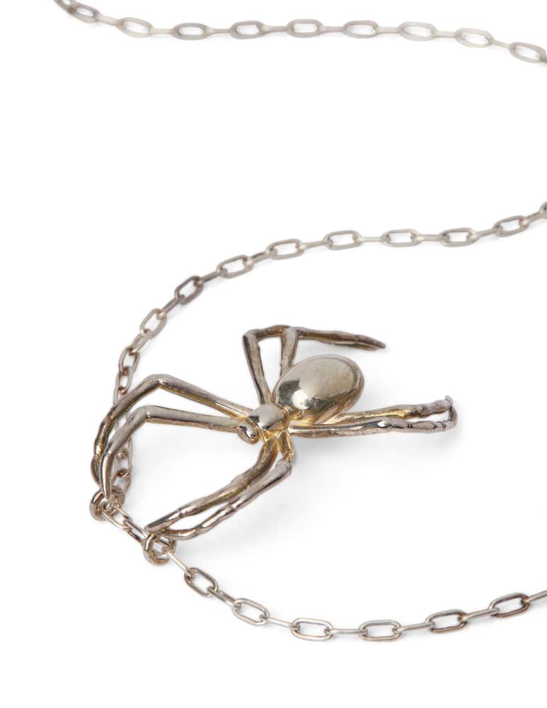 rinascente Ambush Metal spider necklace