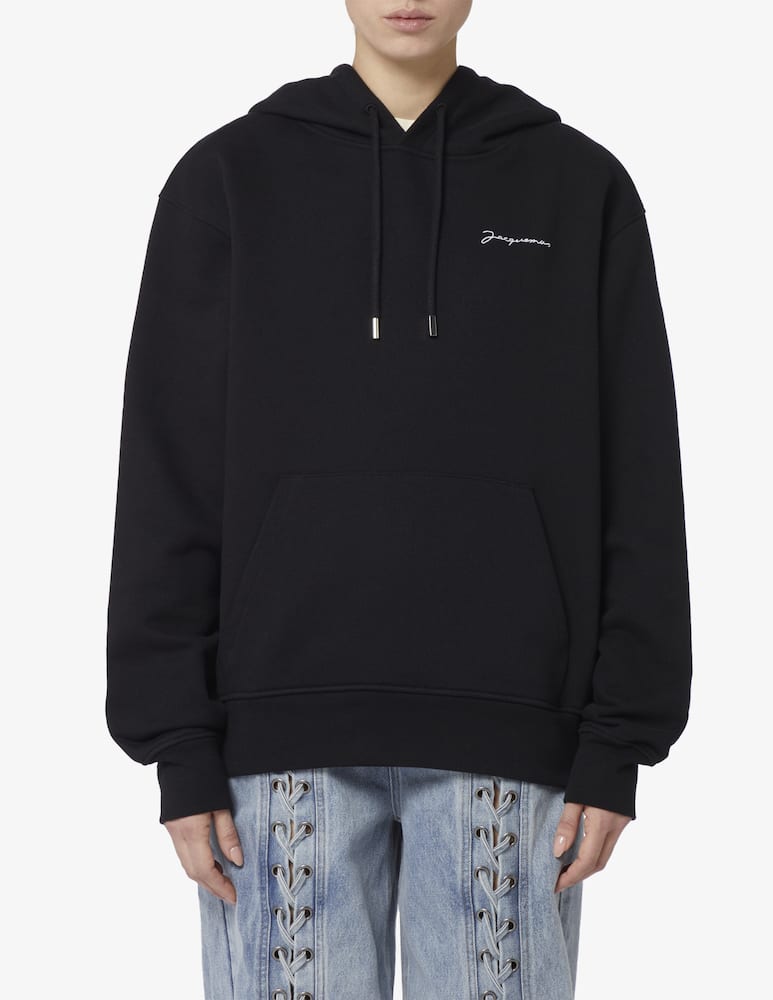 Jacquemus Felpa con cappuccio la brode logo - immagine 1 Jacquemus Felpa con cappuccio la brode logo - immagine 1