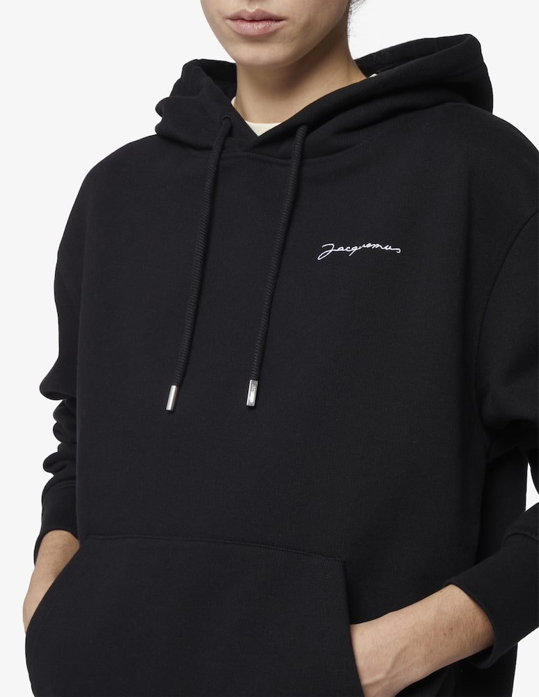 rinascente Jacquemus Felpa con cappuccio la brode logo