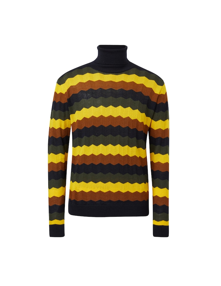 Manuel Ritz Multicolor zig zag turtleneck - picture 1 Manuel Ritz Multicolor zig zag turtleneck - picture 1