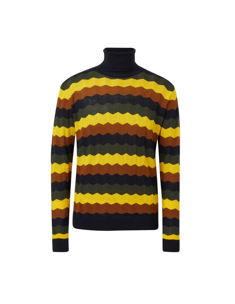 rinascente Manuel Ritz Multicolor zig zag turtleneck