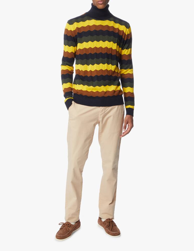 rinascente Manuel Ritz Multicolor zig zag turtleneck