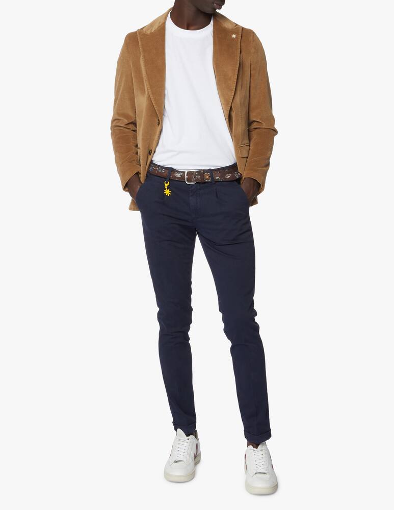 rinascente Manuel Ritz Pantalone gabardina pence tinto capo