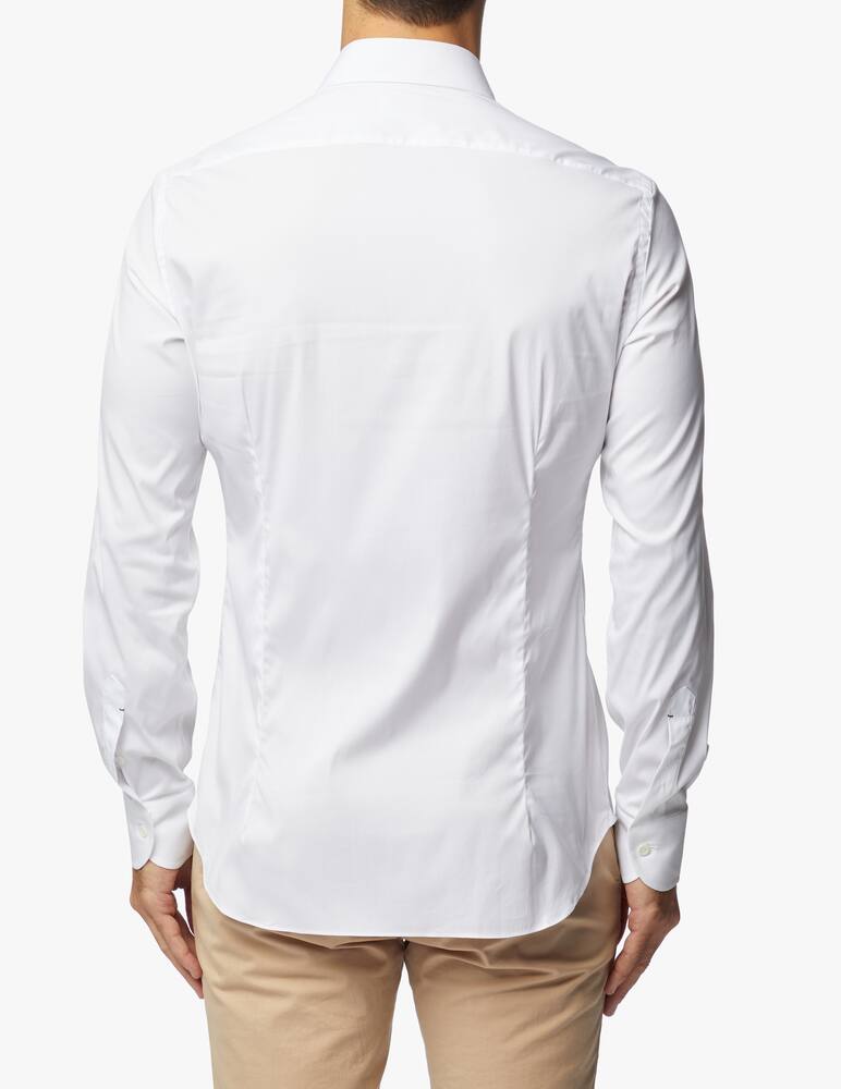 Mazzarelli Stretch poplin shirt - picture 3 Mazzarelli Stretch poplin shirt - picture 3