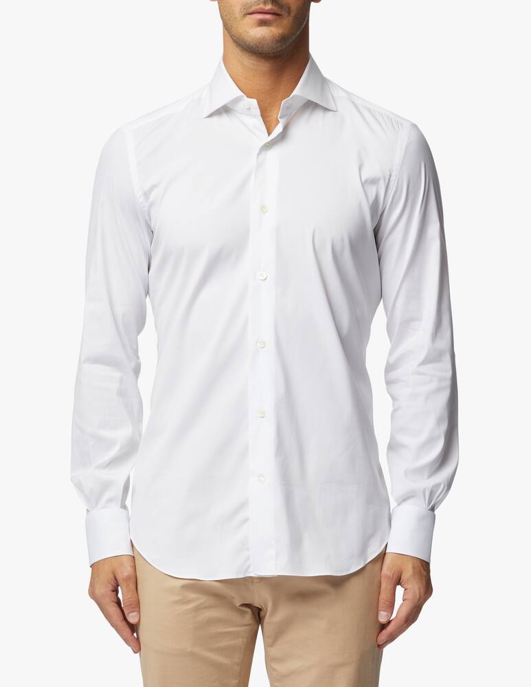 Mazzarelli Stretch poplin shirt - picture 4 Mazzarelli Stretch poplin shirt - picture 4