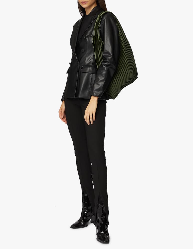 rinascente Anita Bilardi Pleated velvet shopper bag New Picasso