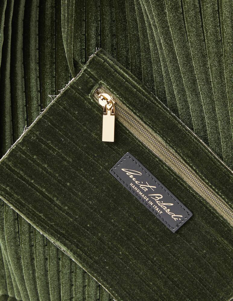 rinascente Anita Bilardi Pleated velvet shopper bag New Picasso