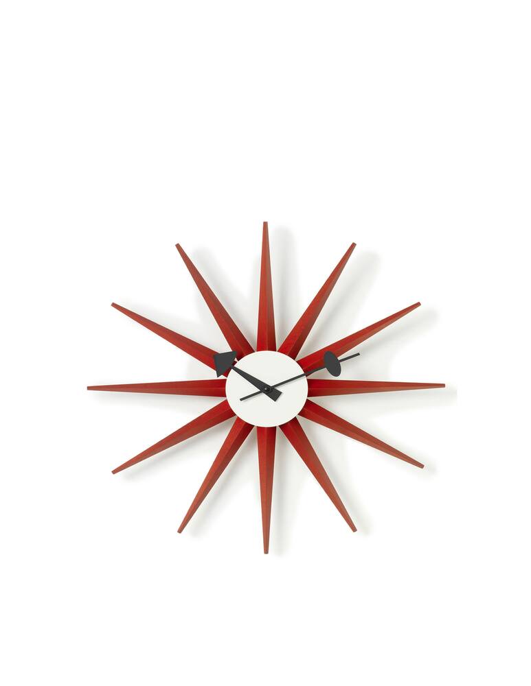 rinascente Vitra Sunburst Clock red