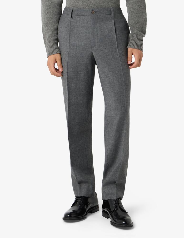 Misaky Pantalone 1 pince in flanellina di lana - immagine 1 Misaky Pantalone 1 pince in flanellina di lana - immagine 1