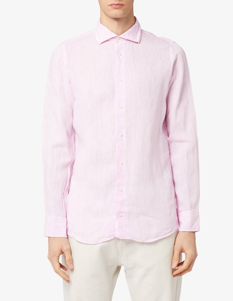 Altemflower Camicia lino contrasto - immagine 1