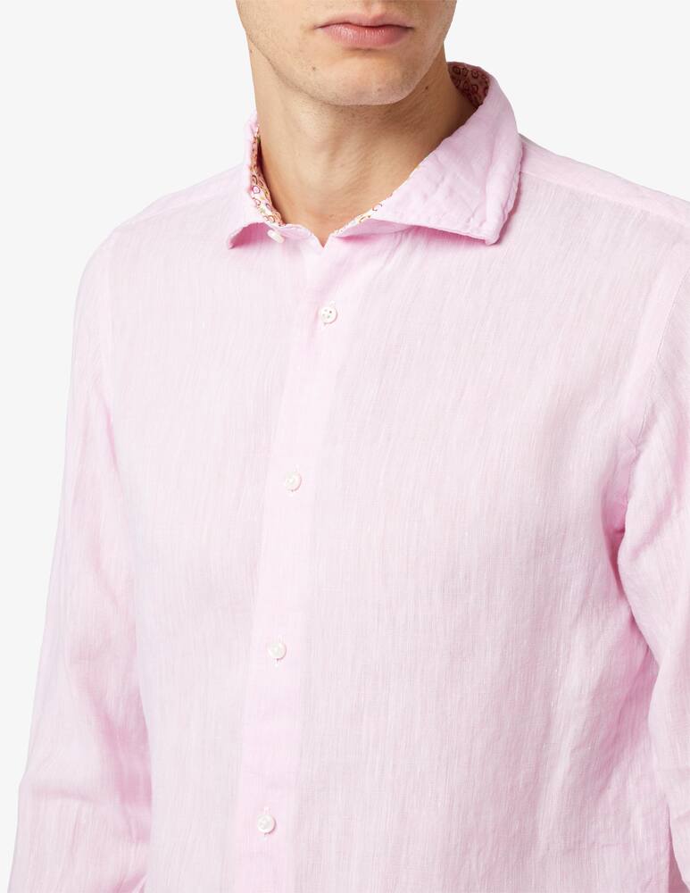 Altemflower Camicia lino contrasto - immagine 4