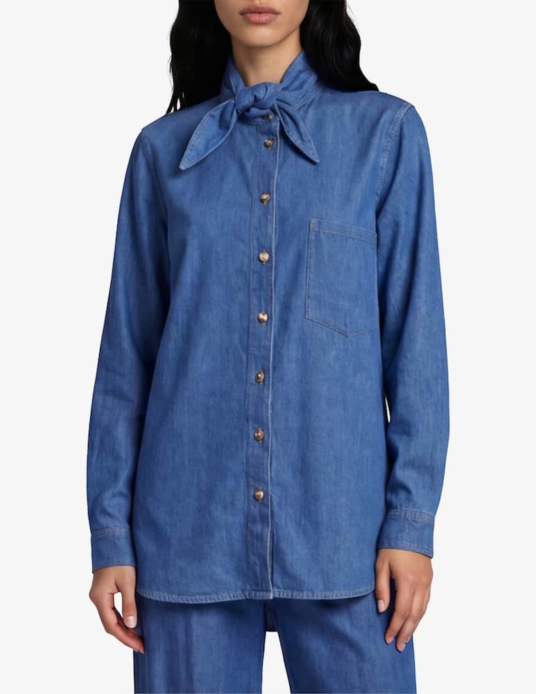Face to Face Style Denim effect shirt - picture 1 Face to Face Style Denim effect shirt - picture 1