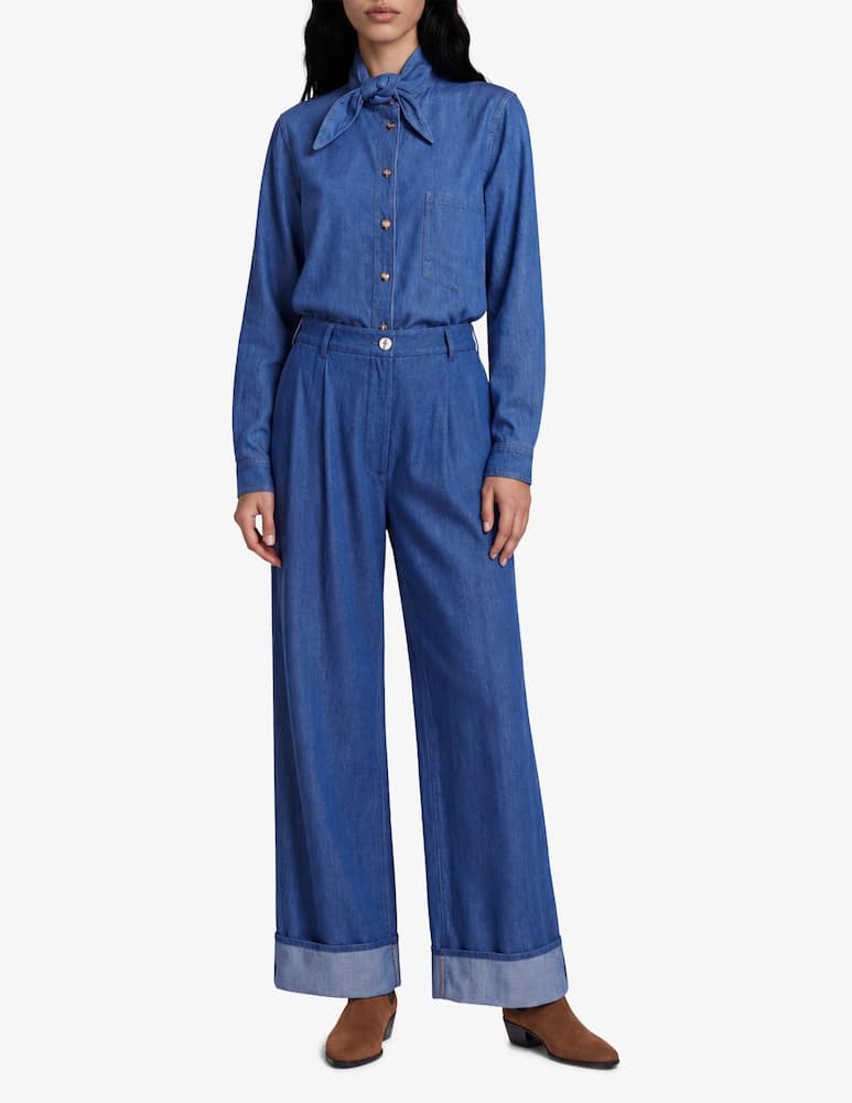 Face to Face Style Denim effect shirt - picture 2 Face to Face Style Denim effect shirt - picture 2