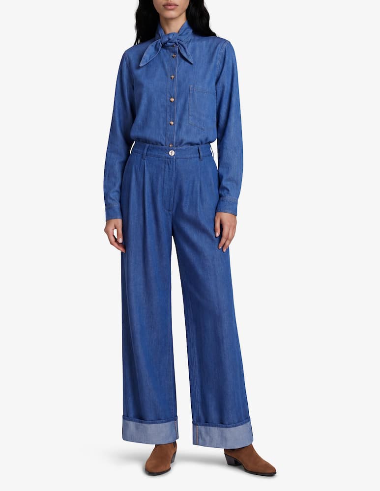 Face to Face Style Palazzo denim trousers - picture 2 Face to Face Style Palazzo denim trousers - picture 2
