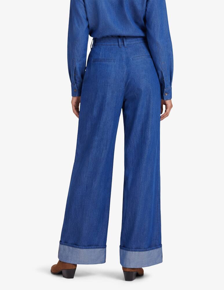 rinascente Face to Face Style Pantalone palazzo effetto denim