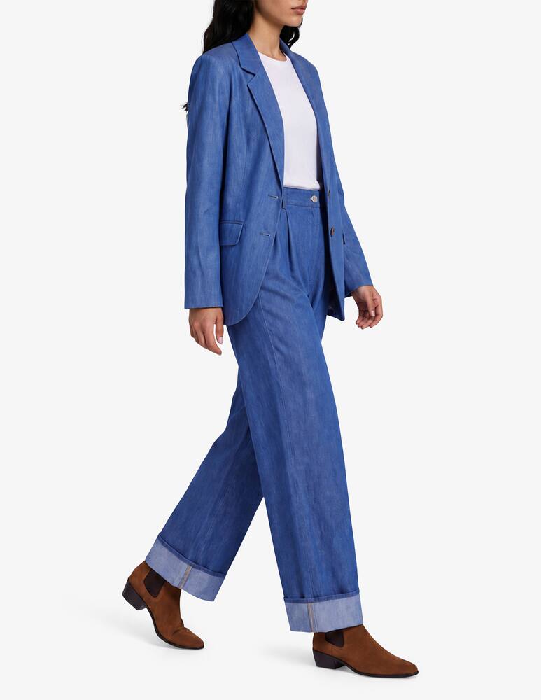 rinascente Face to Face Style Pantalone palazzo effetto denim