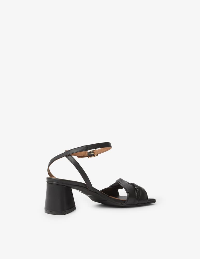 rinascente Carmens Carry Knot leather heeled sandals