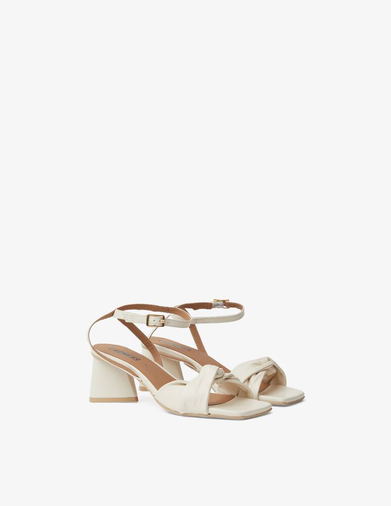 Carmens Carry Knot leather heeled sandals - picture 3