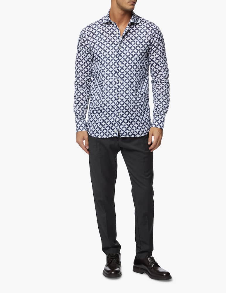 rinascente Altemflower Camicia fantasia in lino 