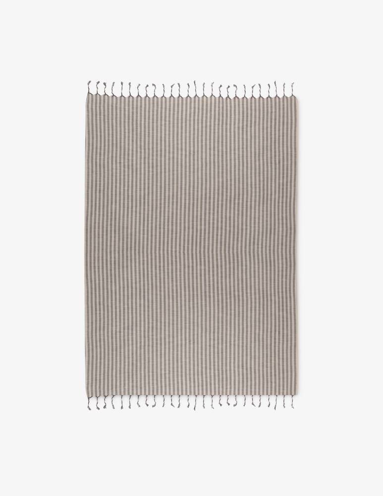 rinascente Mizar&Alcor Striped Grey Towel - Grey