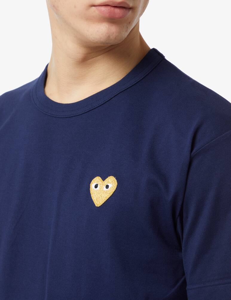 rinascente Comme des Garçons Play Maglietta small heart gold