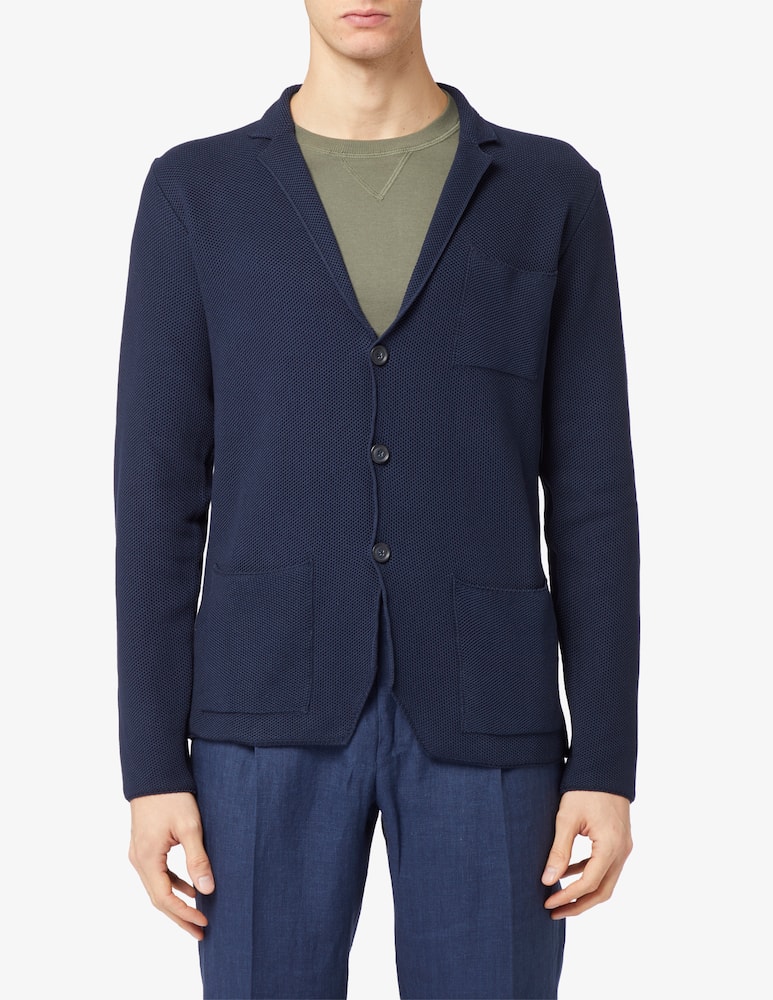 Misaky Giacca-maglia nido dape f12 - immagine 1 Misaky Giacca-maglia nido dape f12 - immagine 1
