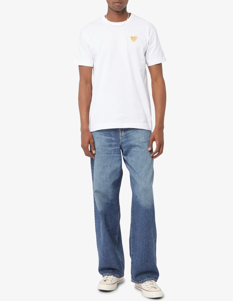 rinascente Comme des Garçons Play Small heart gold t-shirt