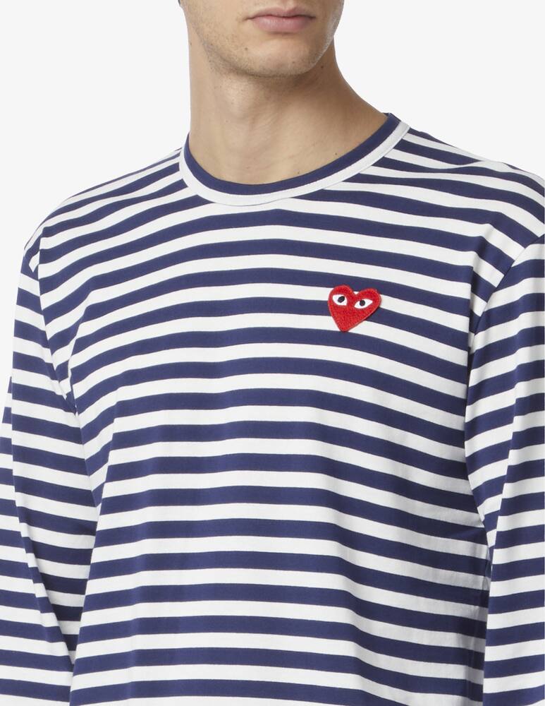 rinascente Comme des Garçons Play Maglietta maniche lunghe a righe