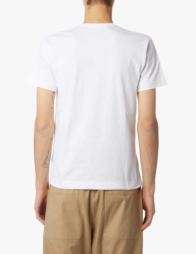 rinascente Comme des Garçons Play Play large double heart logo t-shirt 