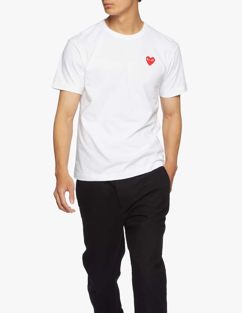 rinascente Comme des Garçons Play T-shirt play con logo a cuore 
