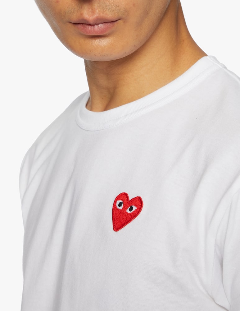 rinascente Comme des Garçons Play T-shirt play con logo a cuore 