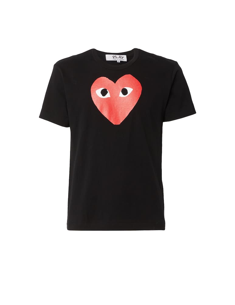 rinascente Comme des Garçons Play T-shirt play con logo a cuore grande 