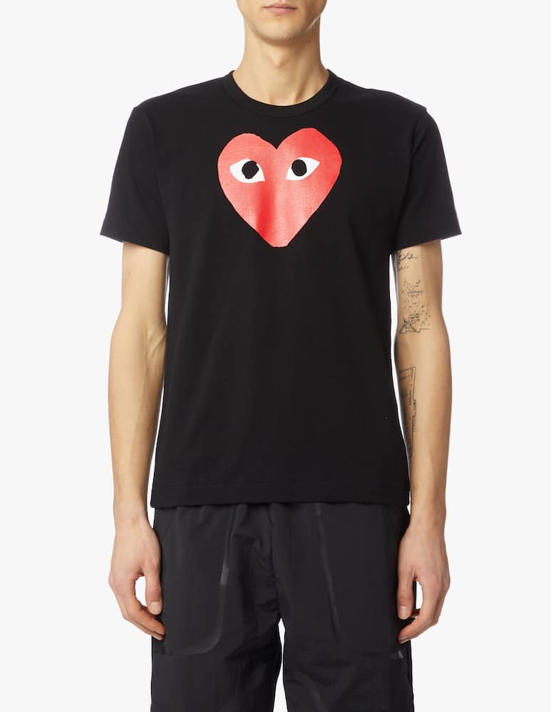 Comme des Garçons Play T-shirt play con logo a cuore grande - immagine 1 Comme des Garçons Play T-shirt play con logo a cuore grande - immagine 1