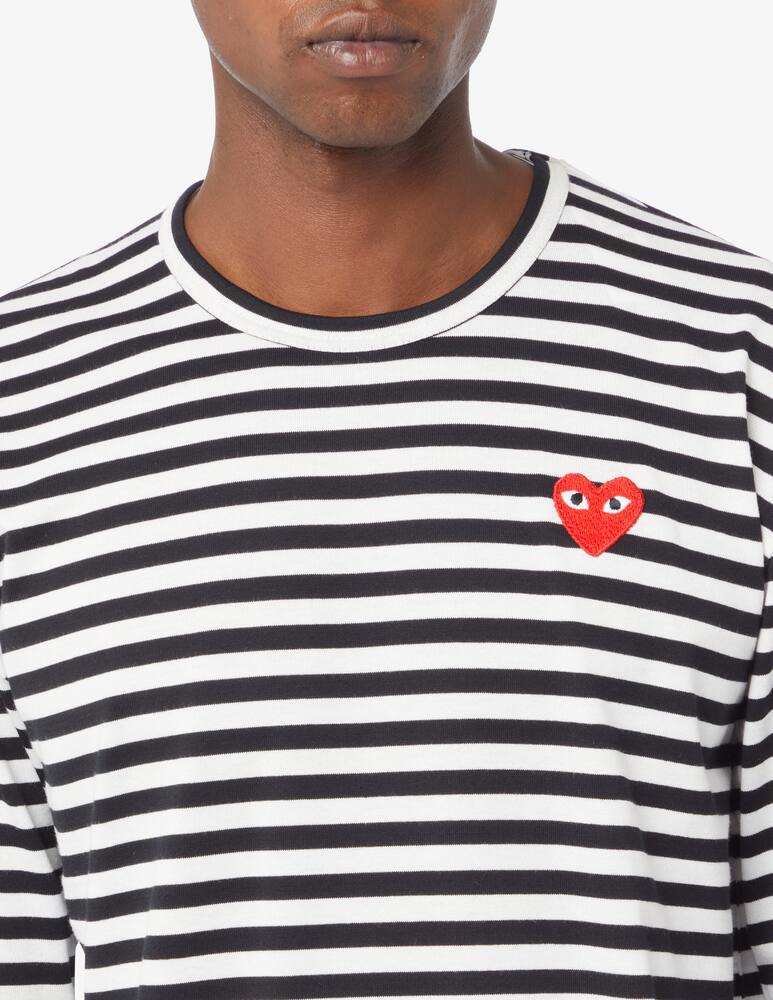 rinascente Comme des Garçons Play Maglietta a righe