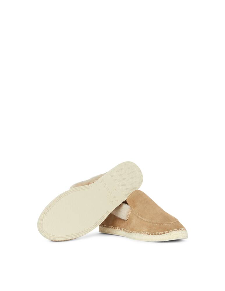 rinascente Manebì Mocassino aspen in suede con eco pelliccia