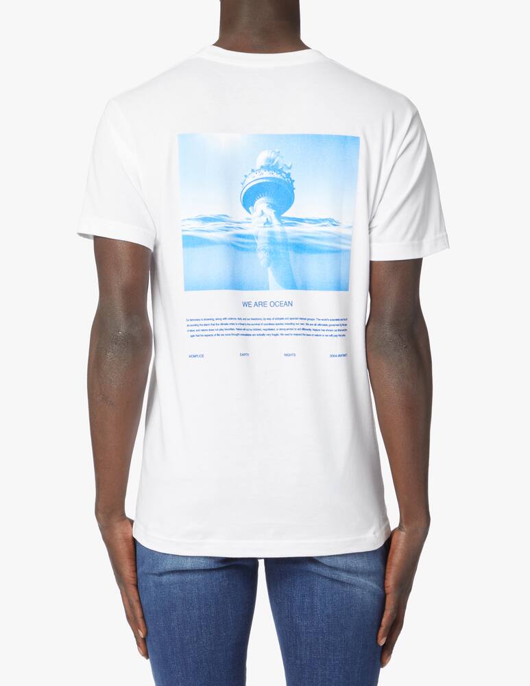 rinascente Akomplice Maglietta girocollo oceano statua della libertà