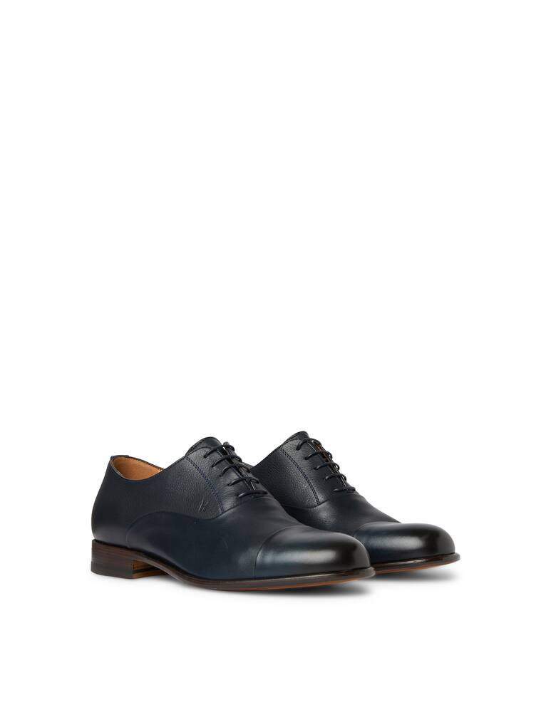 rinascente Moreschi Dark blue calfskin oxford shoes